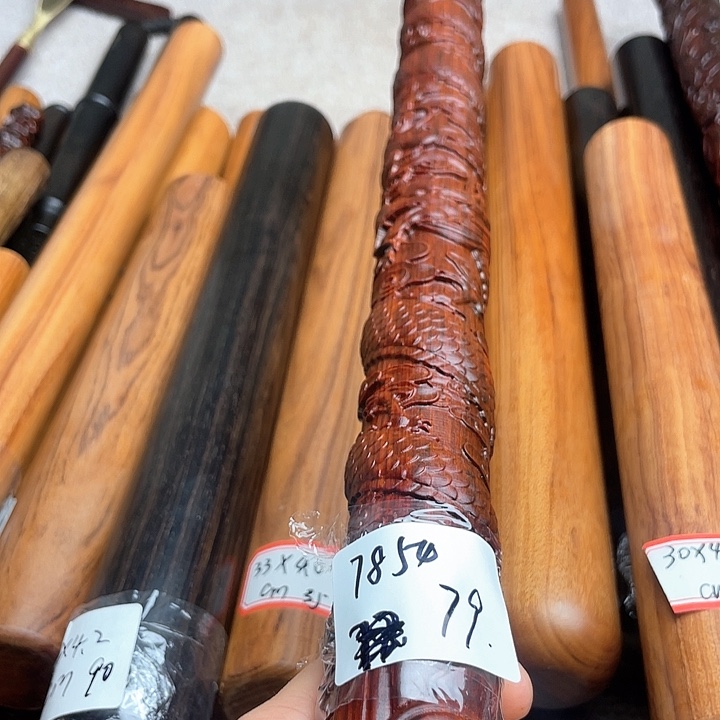 紫檀41厘米盘龙棍79.9