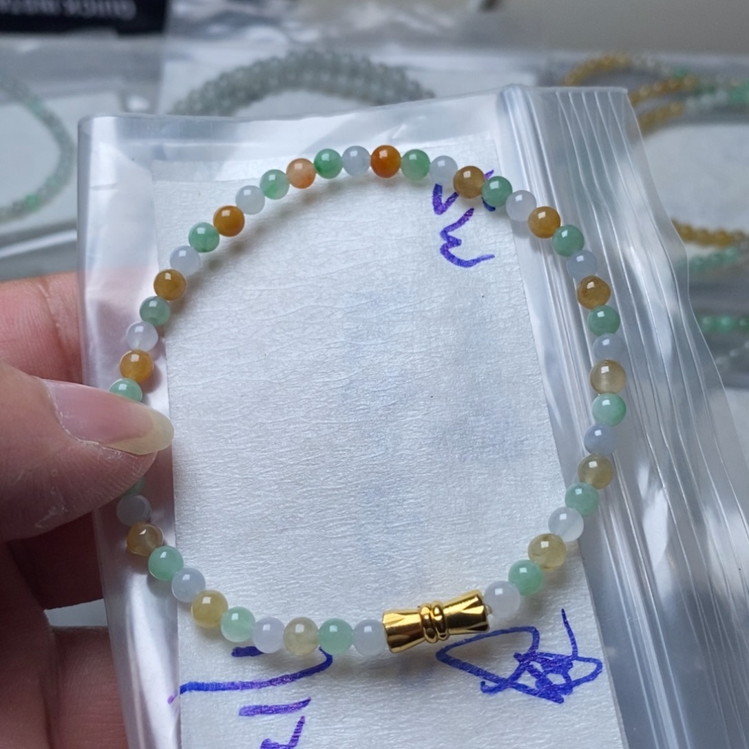 【闪购商品】定制翡翠未镶嵌定制翡翠手链