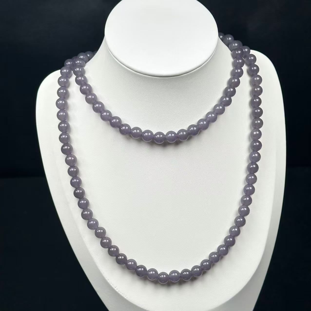 冰烟紫卡8m108项链-A2069