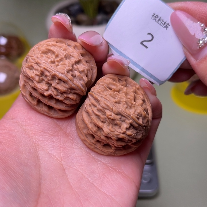 文玩核桃把件37尺磨盘2