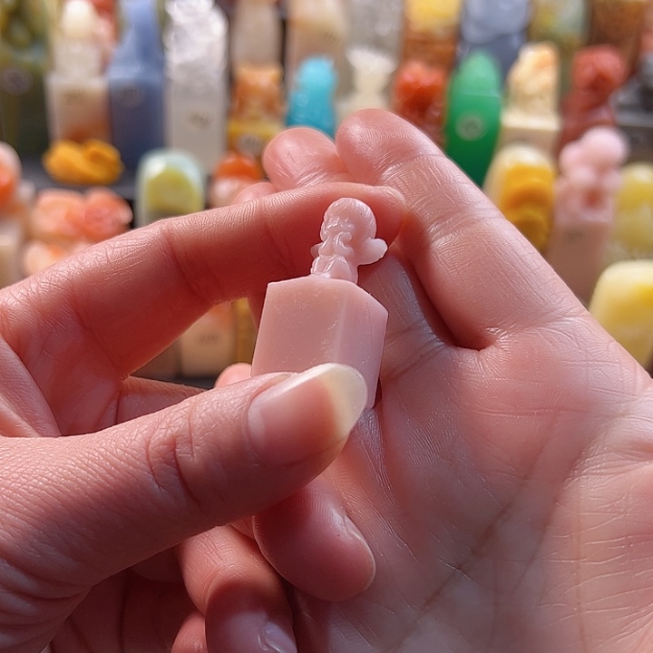 云南石印石手工定制1.5厘米，天使，包刻字