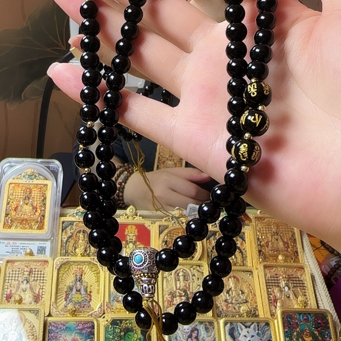 花岗石纯铜锡合金纯铜黑色珠子