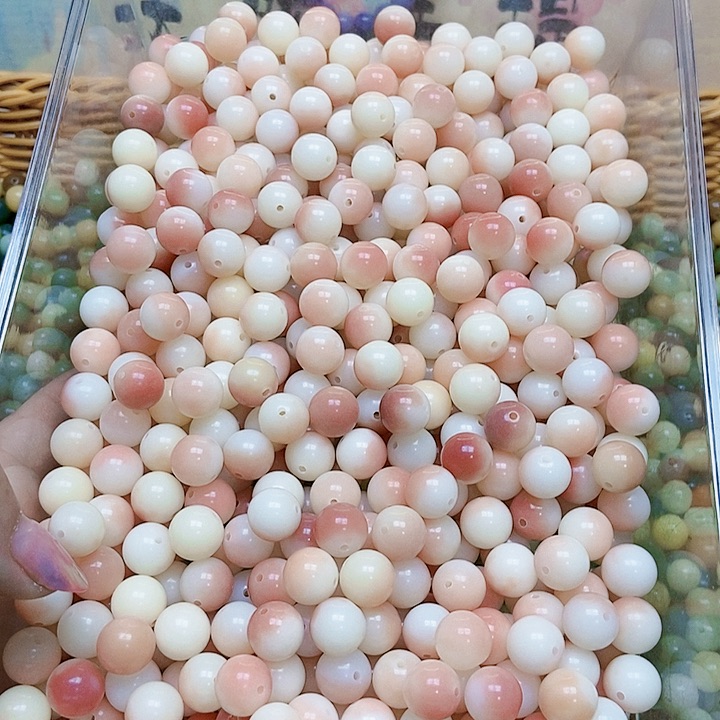 菩提根/象牙果吊坠粉花皮100颗