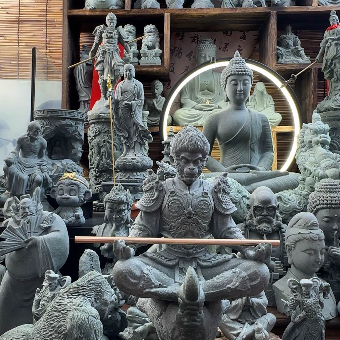 石材龙爪底座➕新款悟空一套