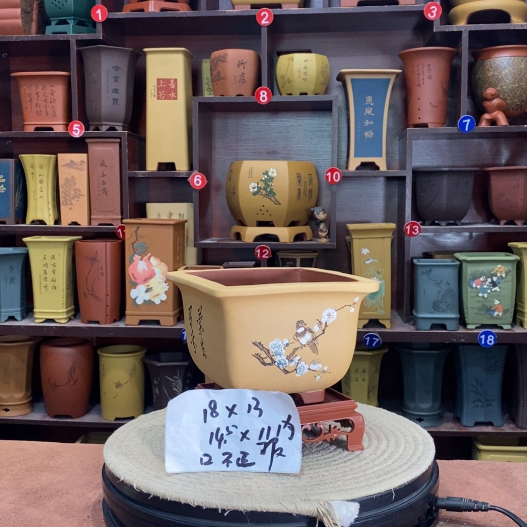 紫砂艺术紫砂花盆