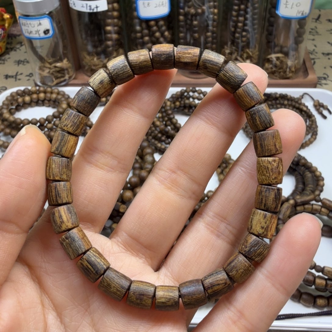 沉香碎屑沉香卡7随行单圈