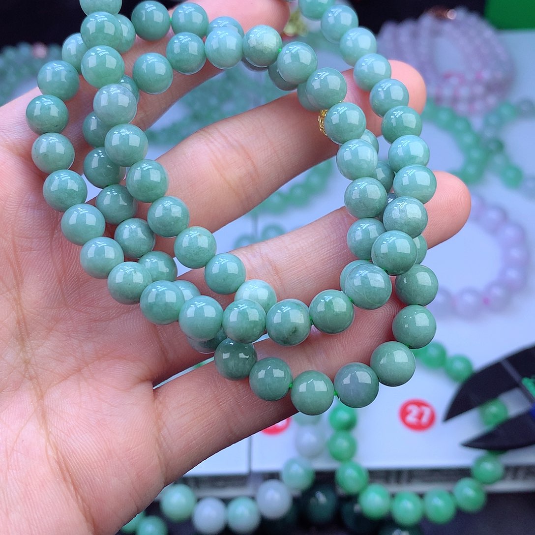 翡翠未镶嵌毛衣链