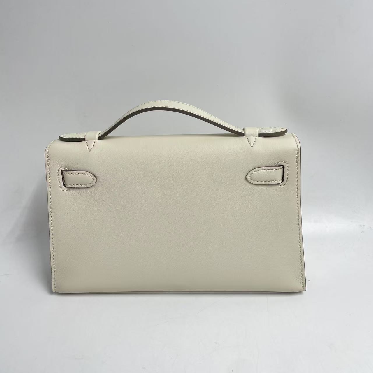 LQ-WITH-QUEEN真皮女包手拿白色-0668