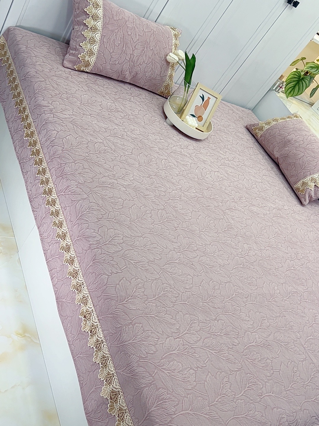 (家大业大)大尺寸加厚雪尼尔春夏四季防滑榻榻米床盖炕盖简约轻奢