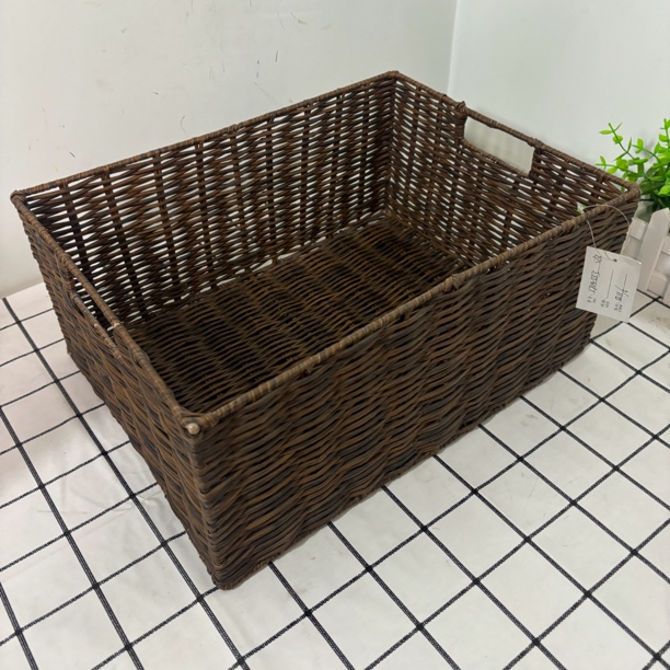 微瑕款手工编织收纳筐杂物收纳筐