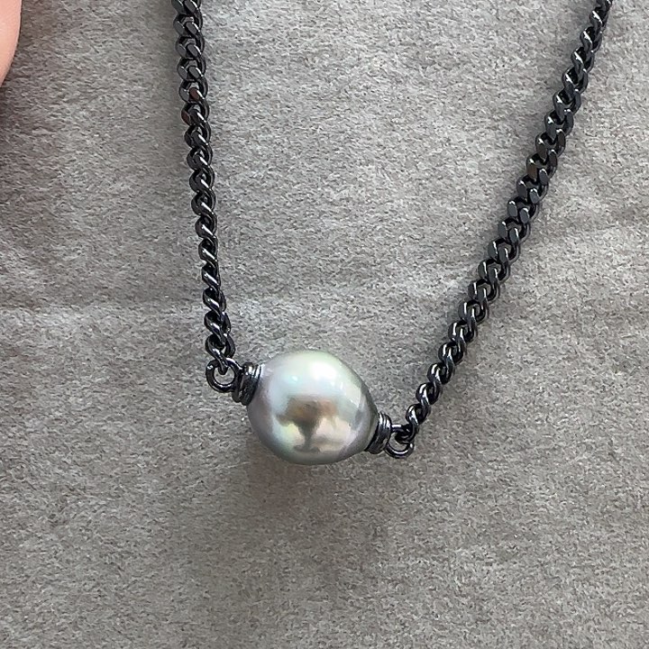 海水珍珠颈饰银S925镶嵌