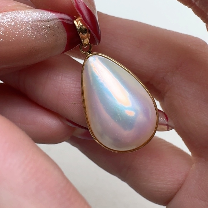 拼合珍珠（马贝珠）颈饰未镶嵌