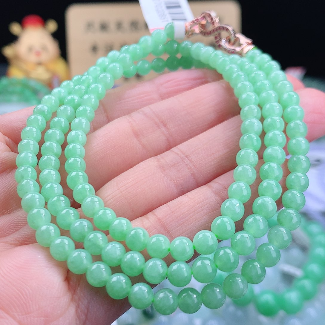 翡翠手链未镶嵌卡4.7mm