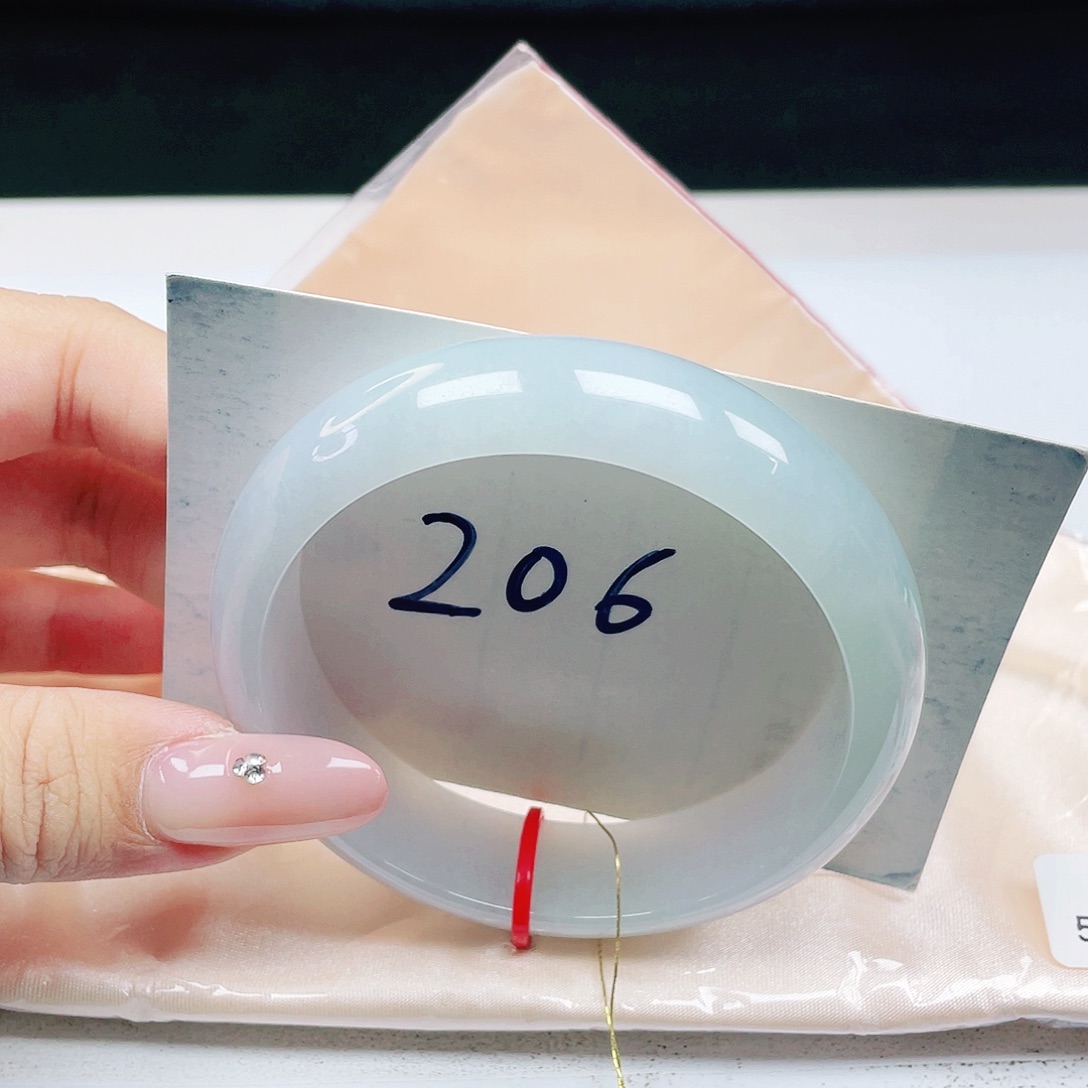 翡翠未镶嵌手镯 轮胎镯57+