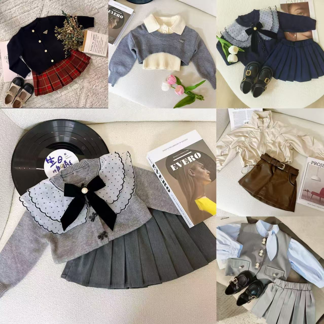 [4001-4070]女童秋季套装2025新款儿童秋季韩版休闲洋气甜美套装