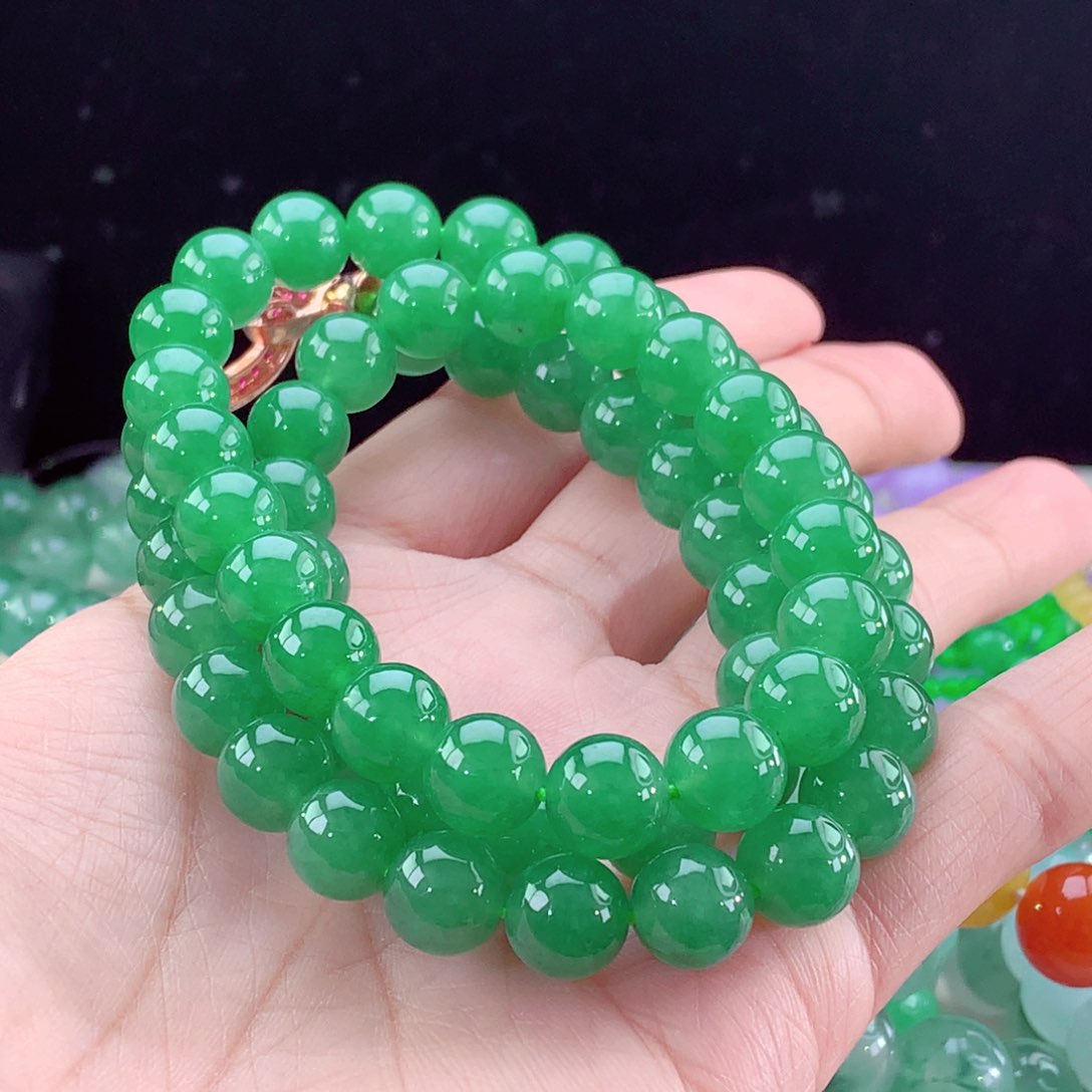 翡翠手链未镶嵌卡10