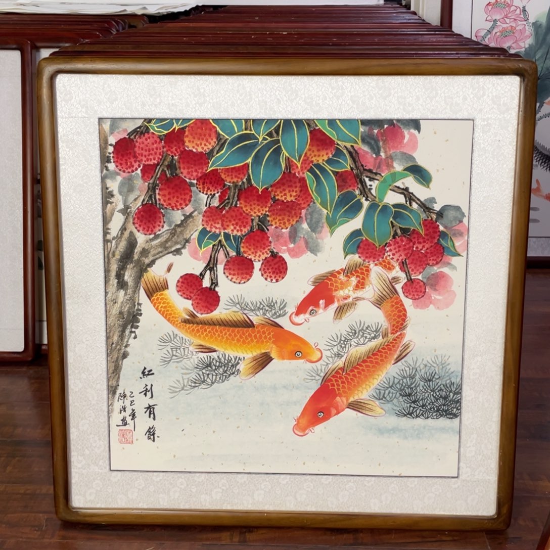 国画带框尺寸63*63厘米