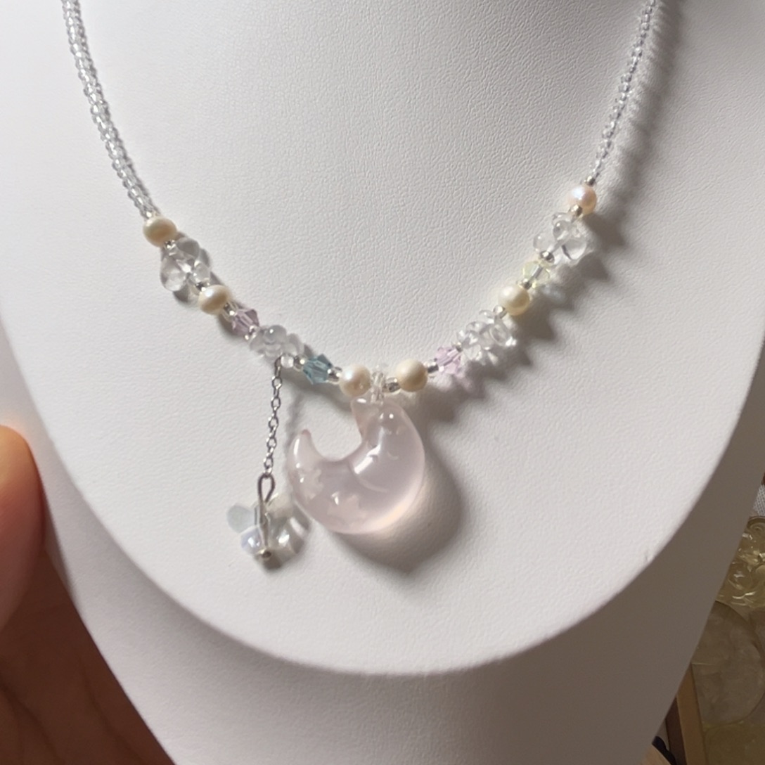 银S925镶嵌珠宝半成品水晶