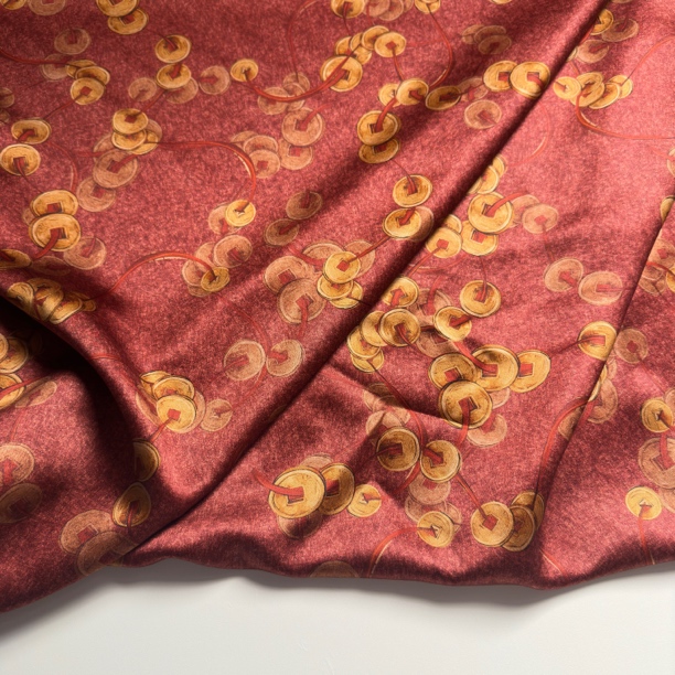 【钱到家】满分桑蚕丝香云纱皮子114门幅50姆米