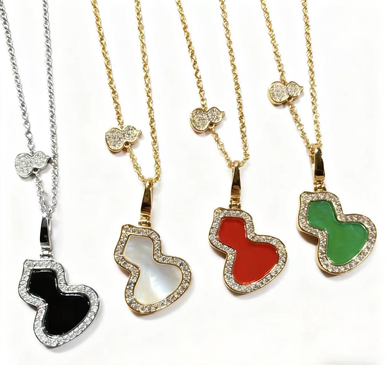 合金贝壳项链 贝壳项链 葫芦项链(V金高定)