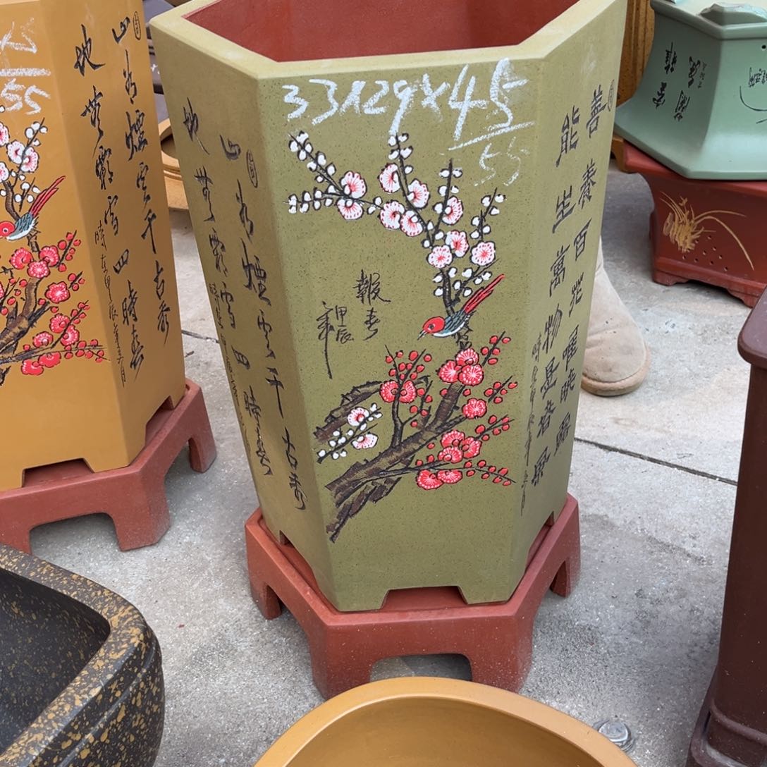 紫砂花盆盆景艺术