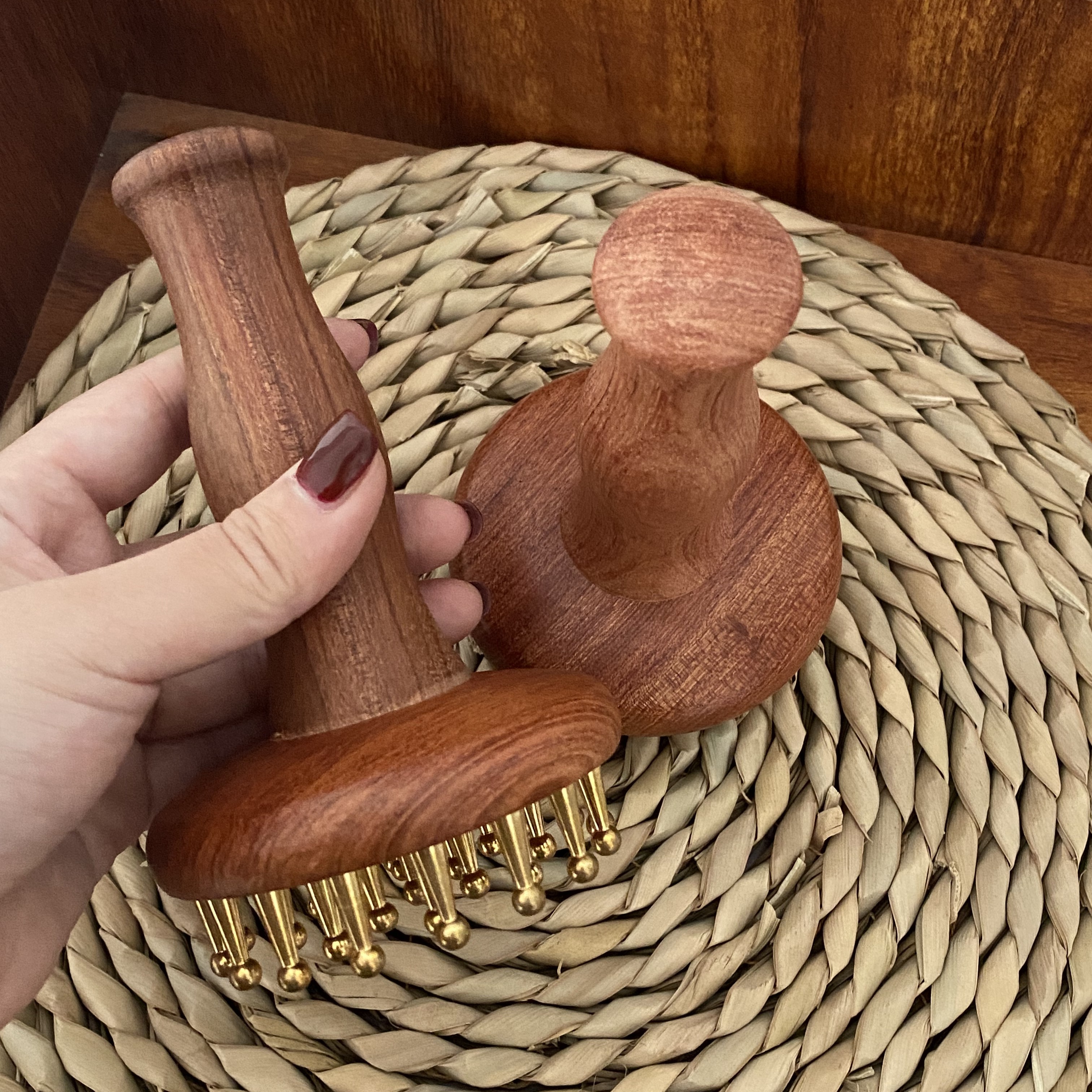 檀木手把件把玩件