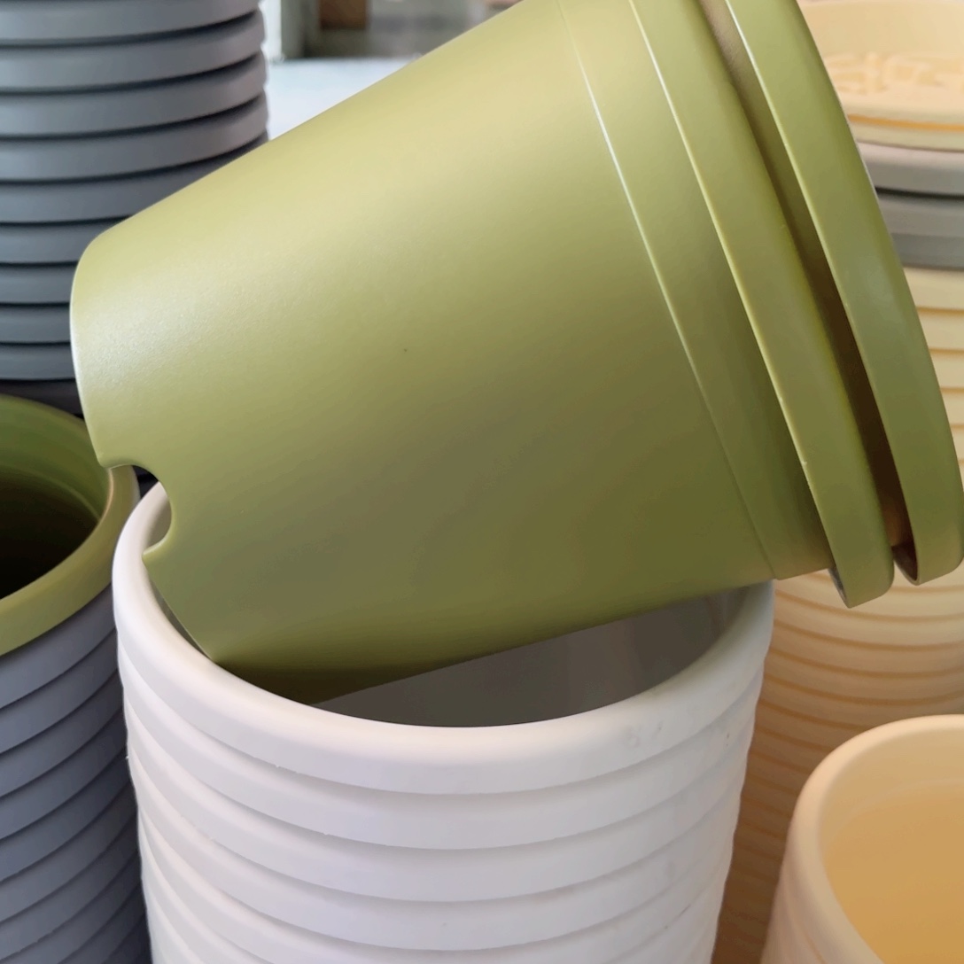 树脂四季盆4#无拖果绿微瑕8