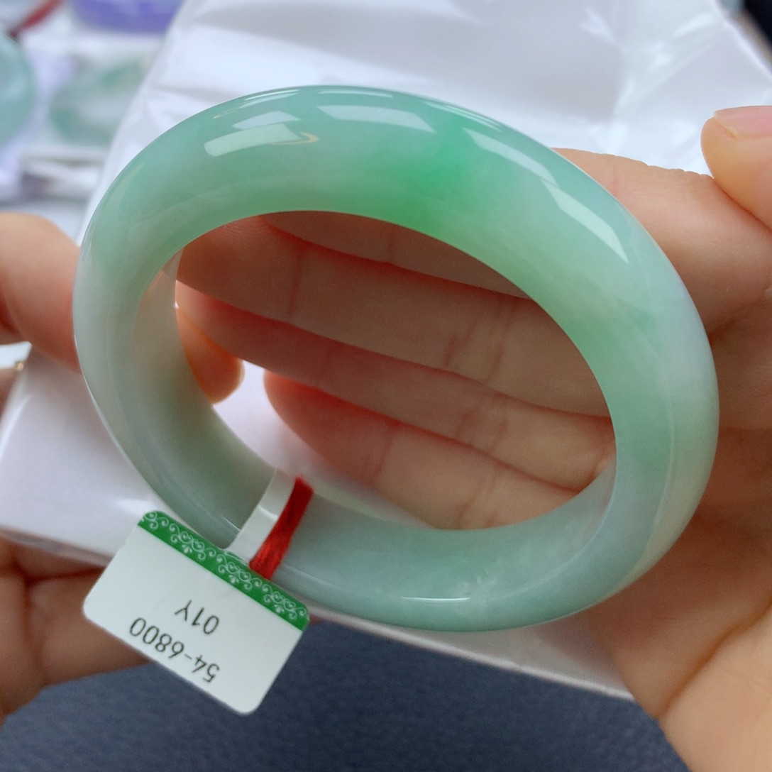 翡翠手镯未镶嵌54正 