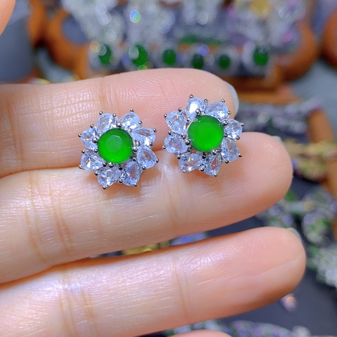 翡翠颈饰合金天然翡翠