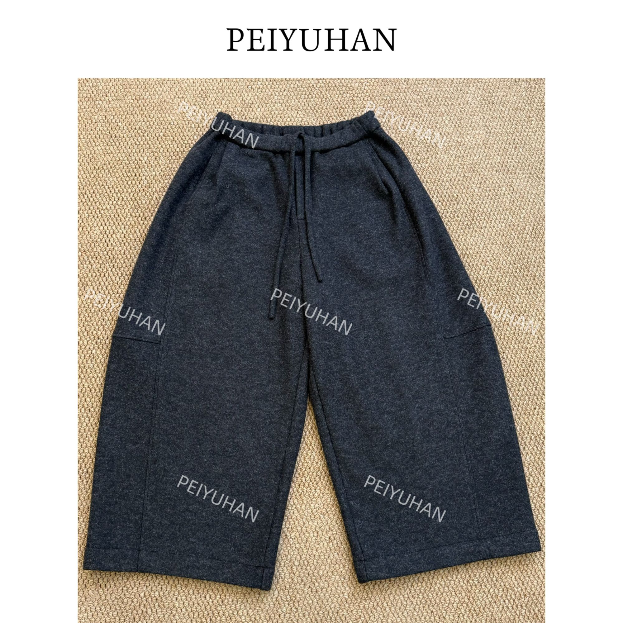 PEIERNA佩佩JA【抽绳毛呢裤】加绒休闲裤 K12622 6126067 百搭时尚