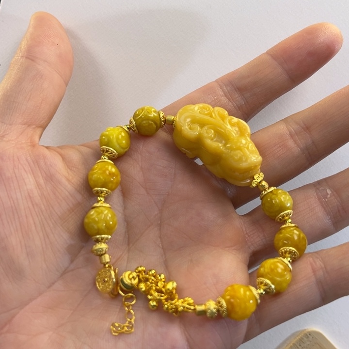 翡翠手链未镶嵌代编织