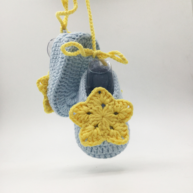 孕妈手作新生婴儿宝宝毛线鞋手工diy编织毛线材料包0基础视频教程