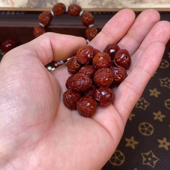 橄榄核手串/手链菱*姐苏州园林