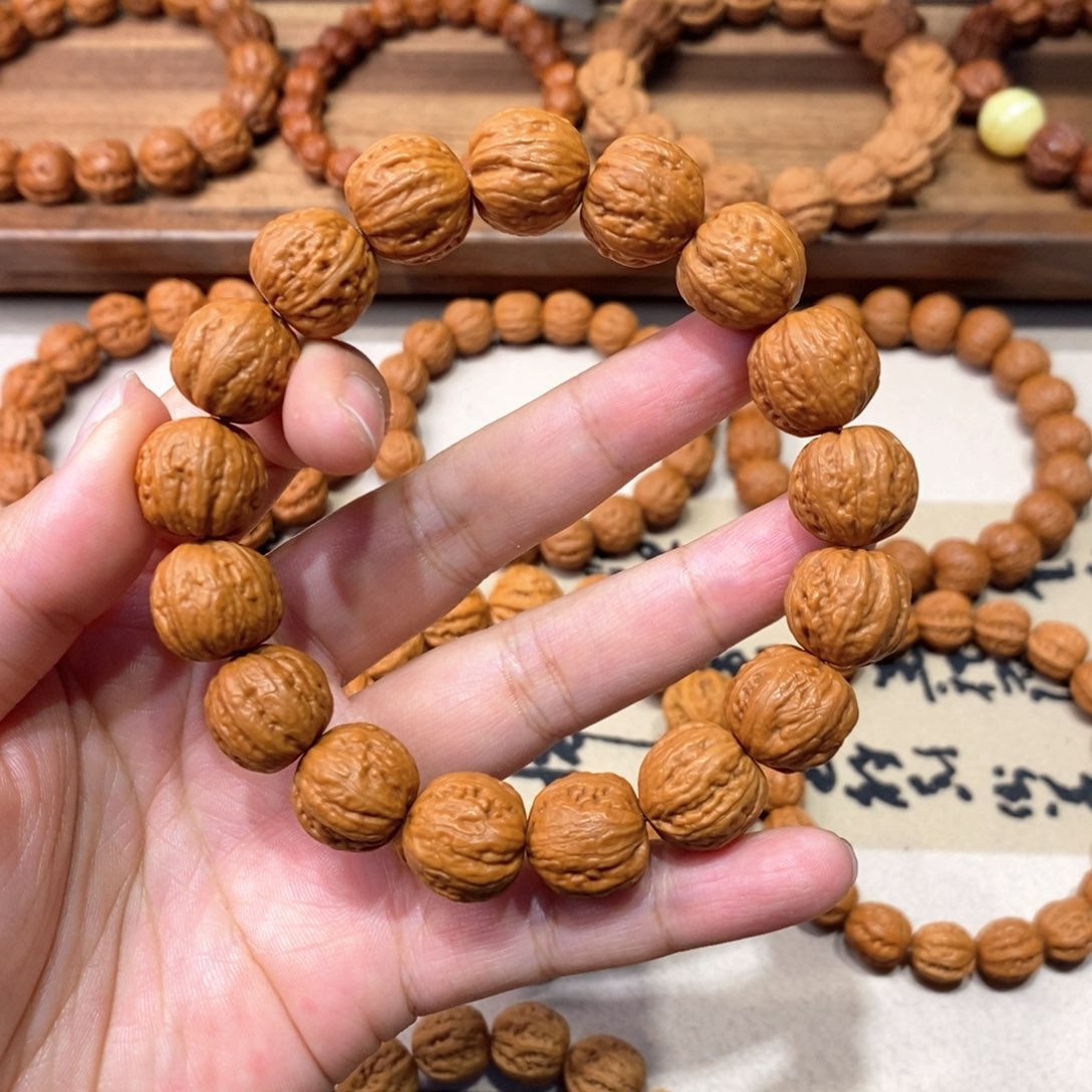 文玩核桃手串磨盘粗筋