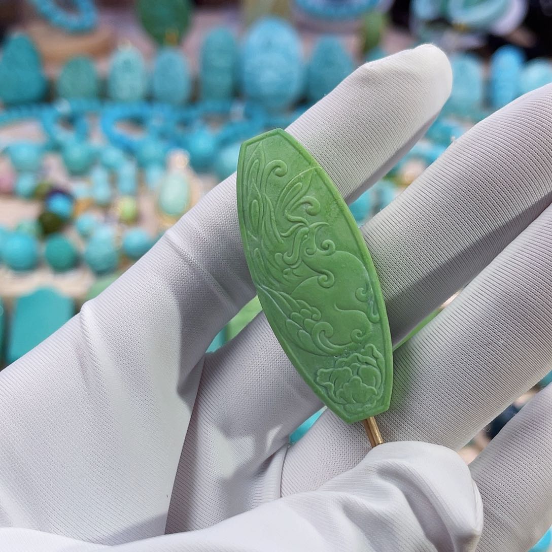 绿松石珠宝奇石未镶嵌