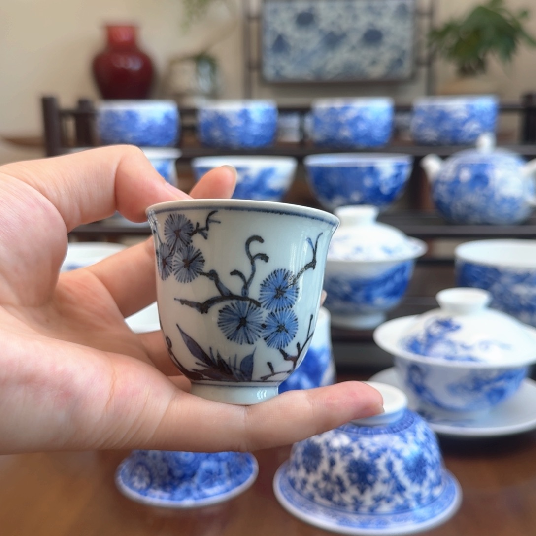 瓷片福利熊窑松竹梅