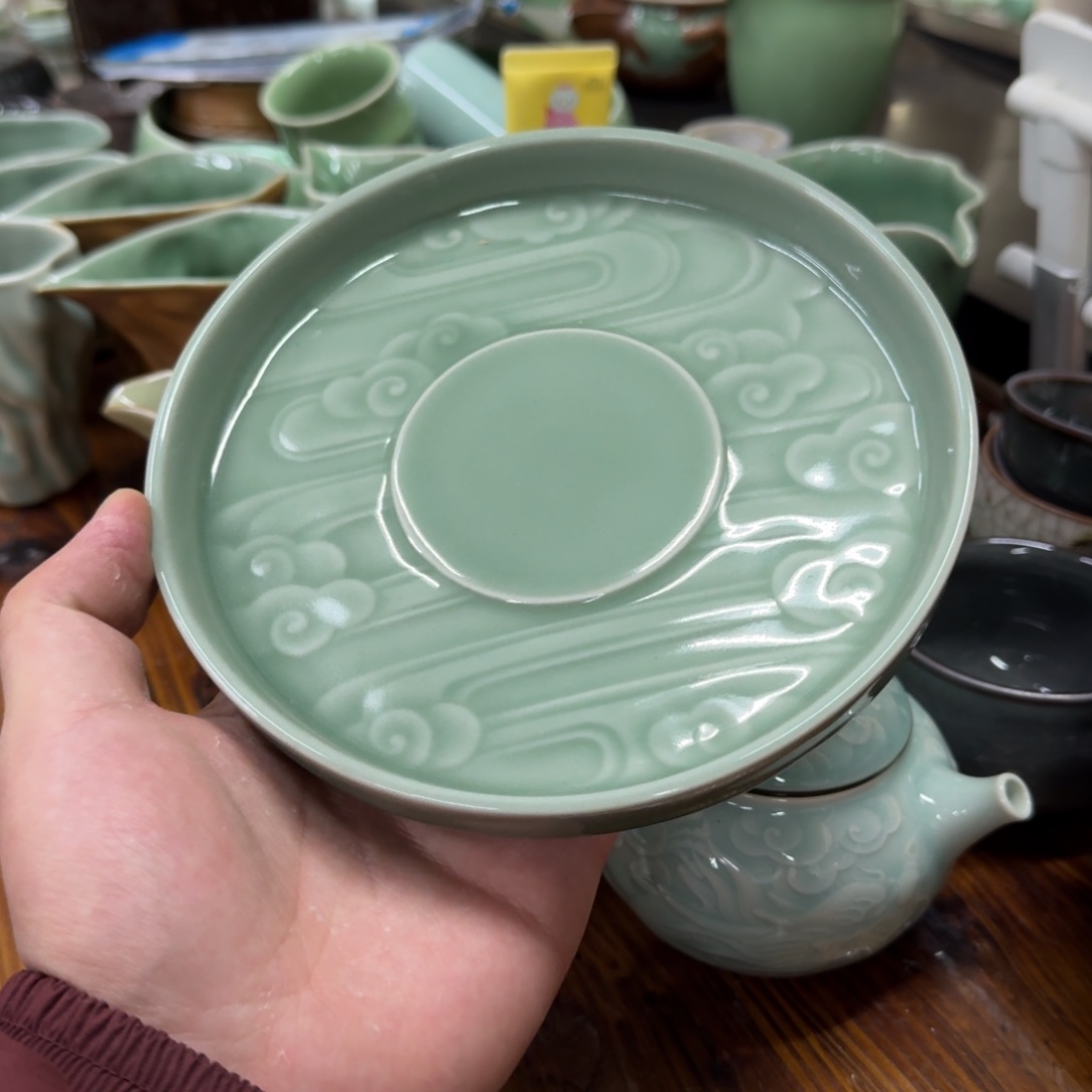 龙泉青瓷茶具微瑕63971