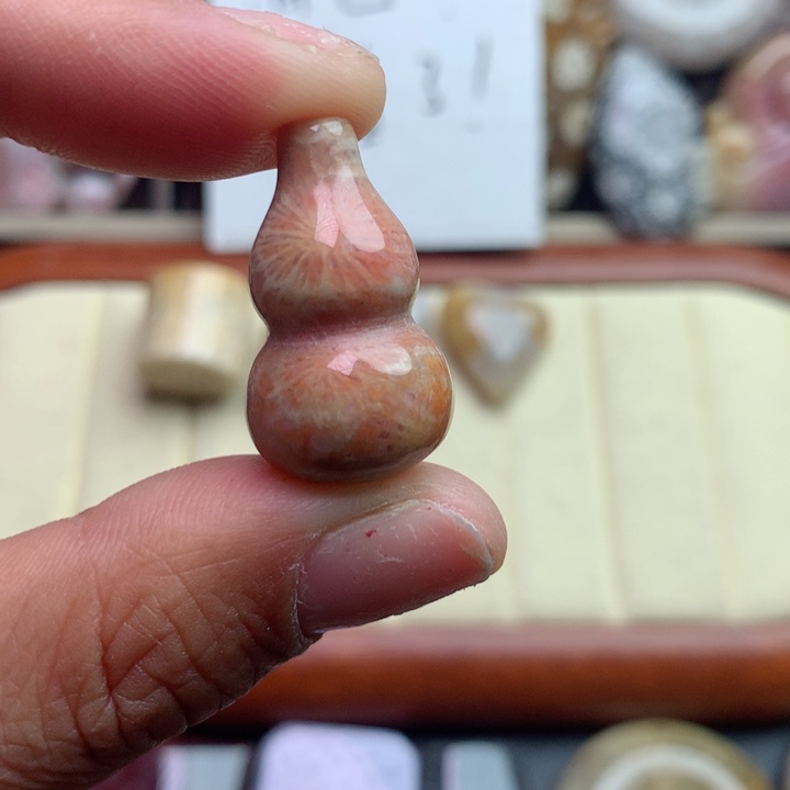 硅化珊瑚（珊瑚玉）颈饰未镶嵌