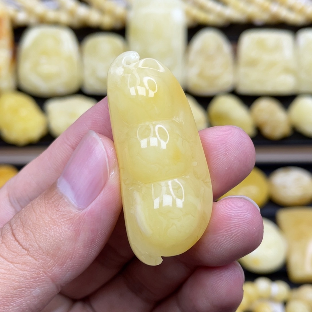 裸石琥珀未镶嵌琥珀蜜蜡