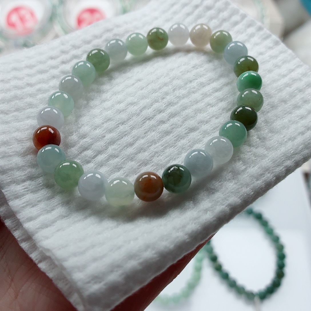 翡翠未镶嵌手链卡7.2（货尾）