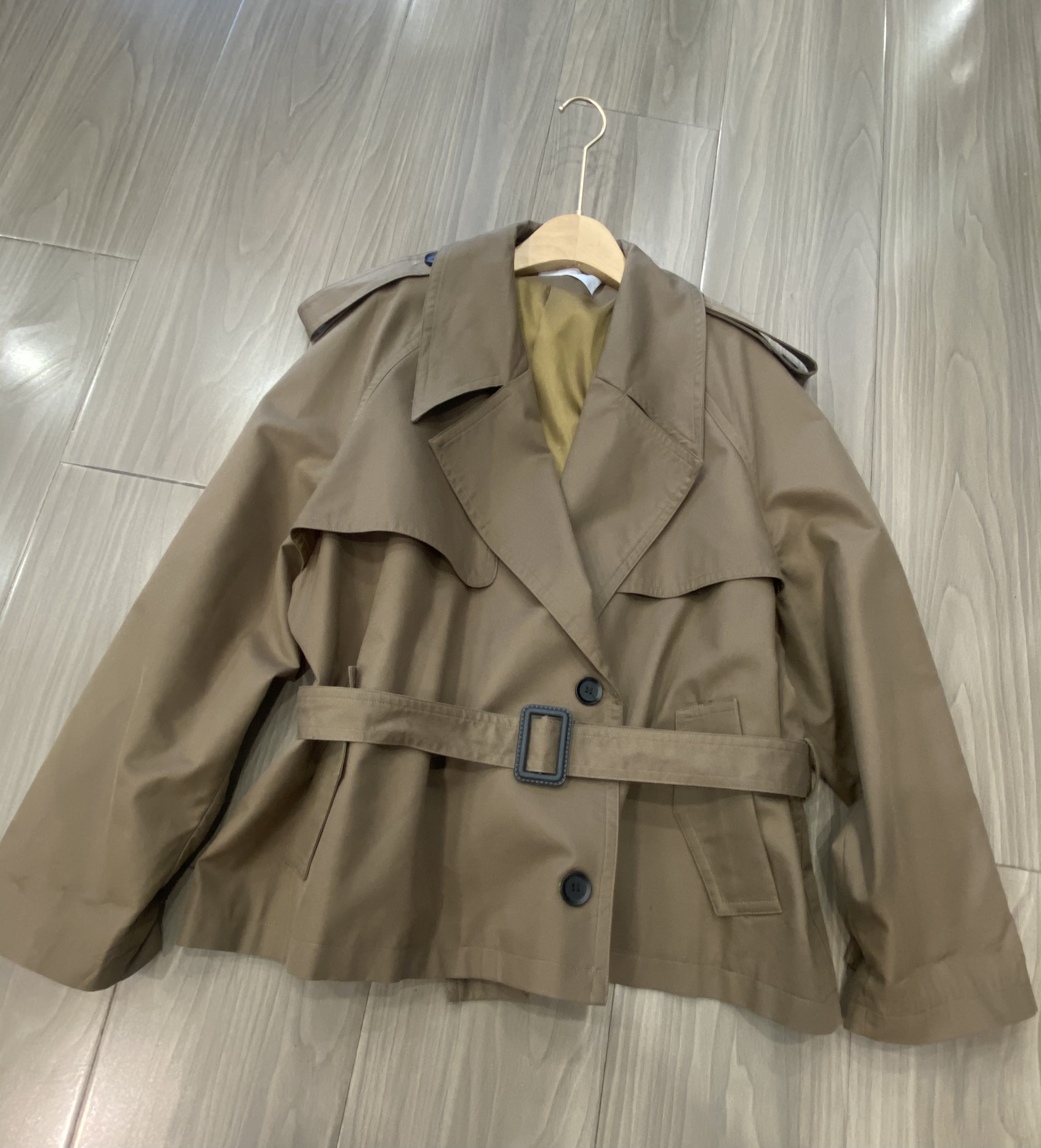 法式西装领风衣女中长款飒气外套秋季上衣