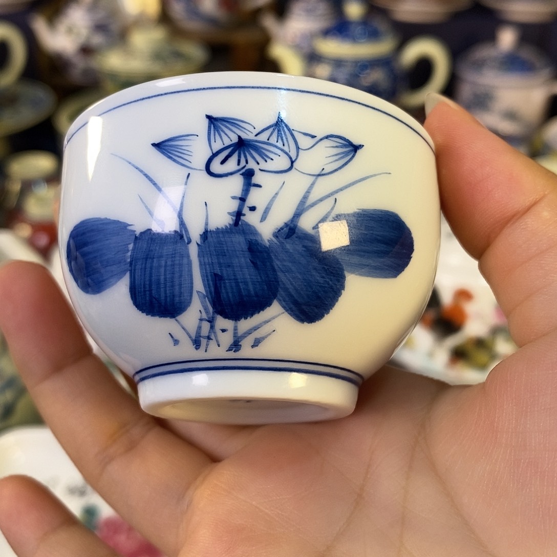 瓷片景德镇陶瓷茶杯1个