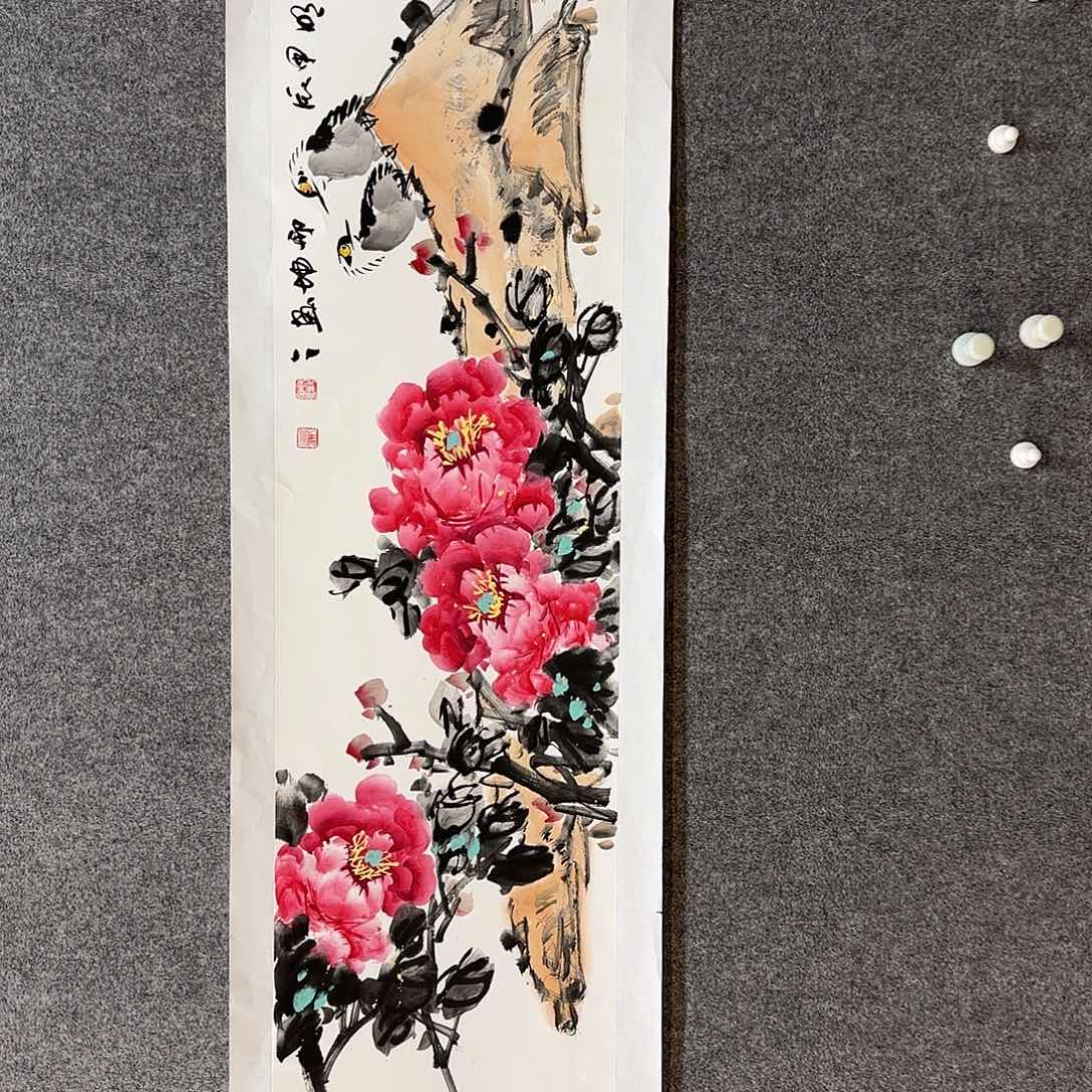 国画邢坤老师手绘作品