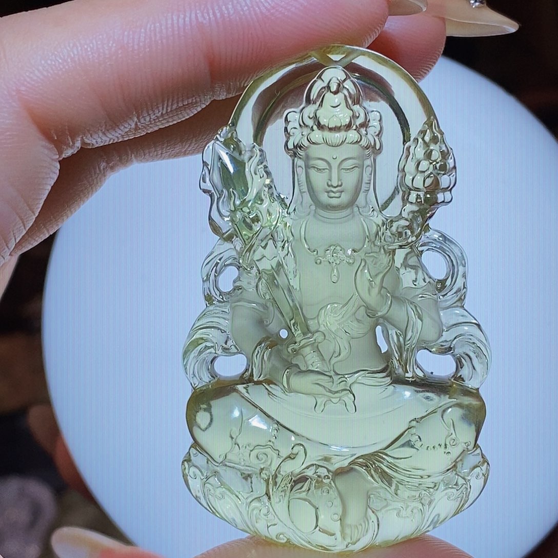 景***鸿未镶嵌颈饰水晶吊坠