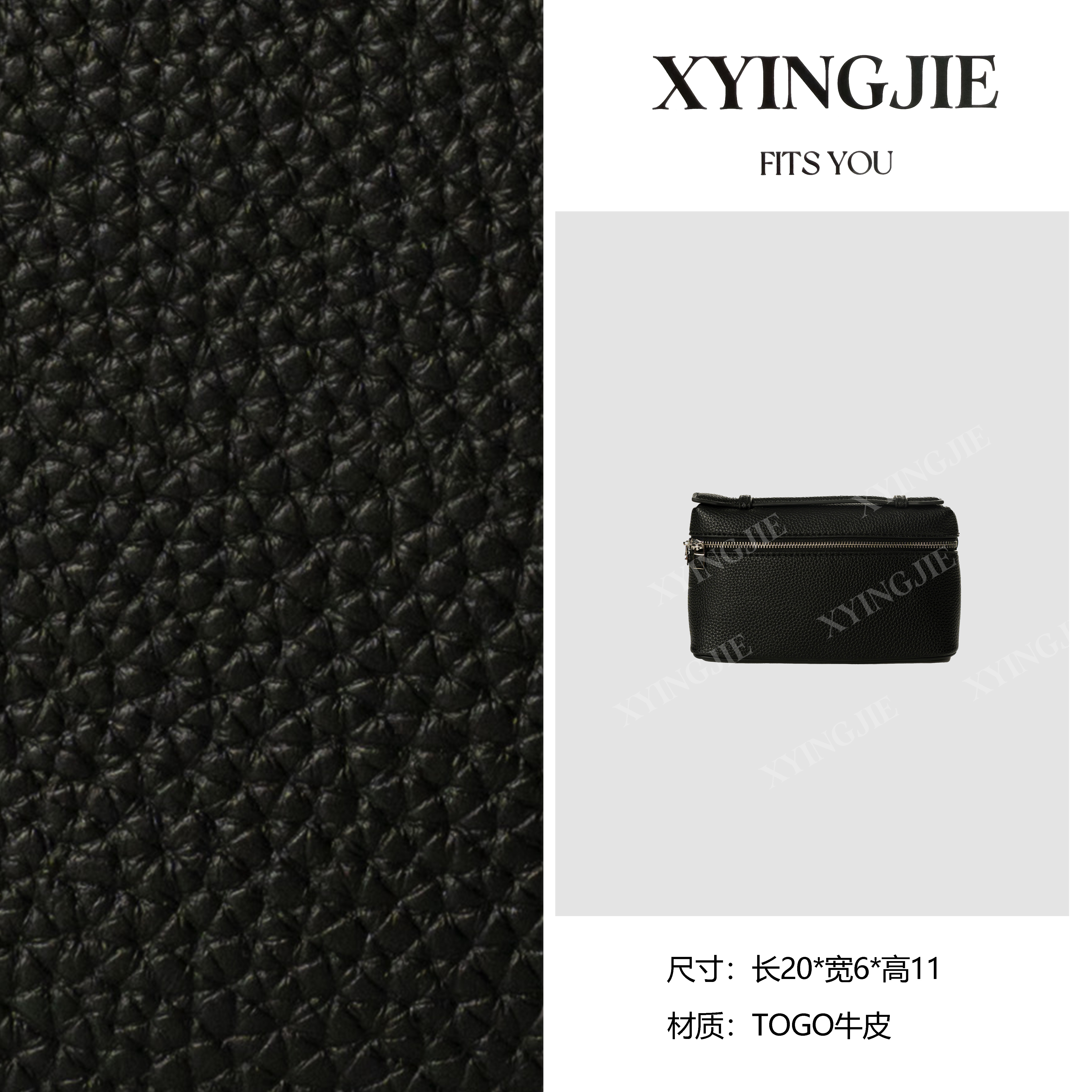 XYINGJIE· 原创设计 真皮高定手提单肩包 BV191-黑色