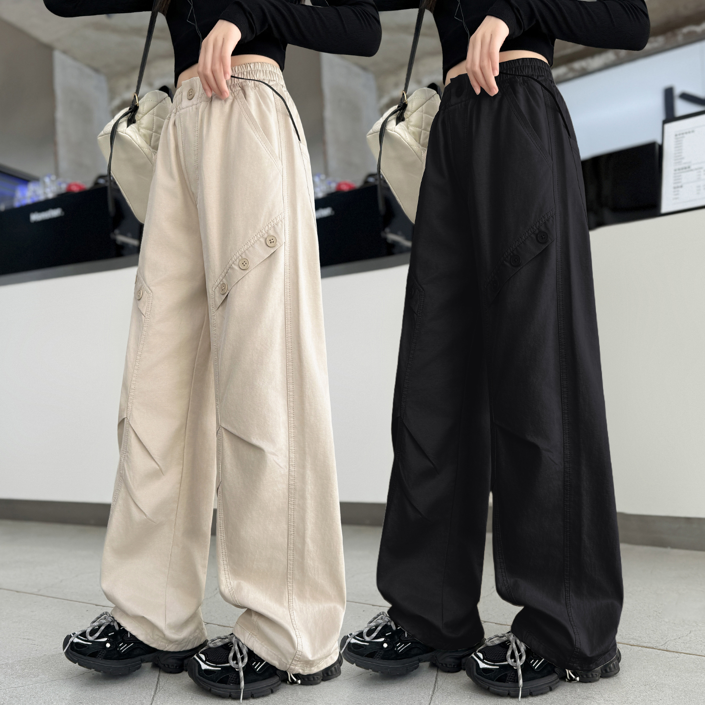 女童裤子春秋儿童休闲裤2025新款中大童时髦长裤女孩秋季洋气潮酷