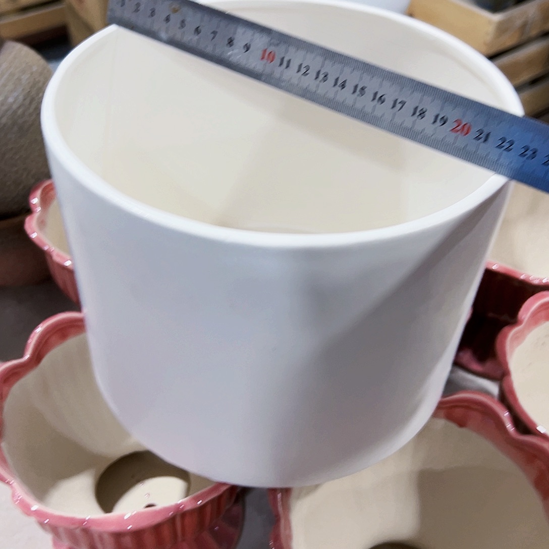 有孔外贸尾单陶瓷花盆凑单10米包邮