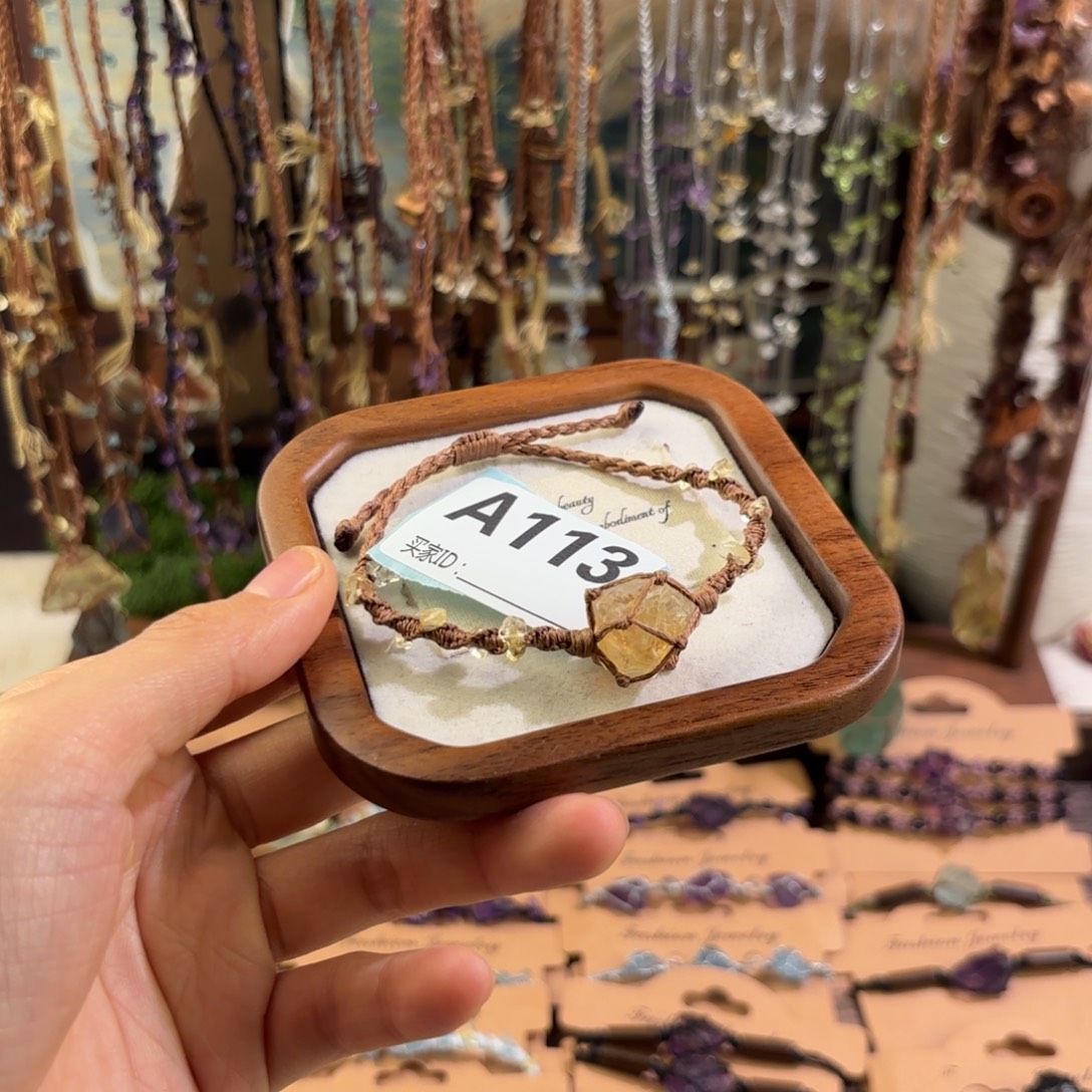 未镶嵌手链水晶A113黄水晶