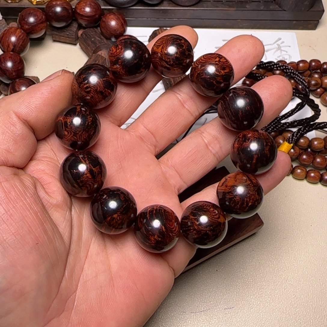 降真香其他h350海南红降2.0圆珠手串