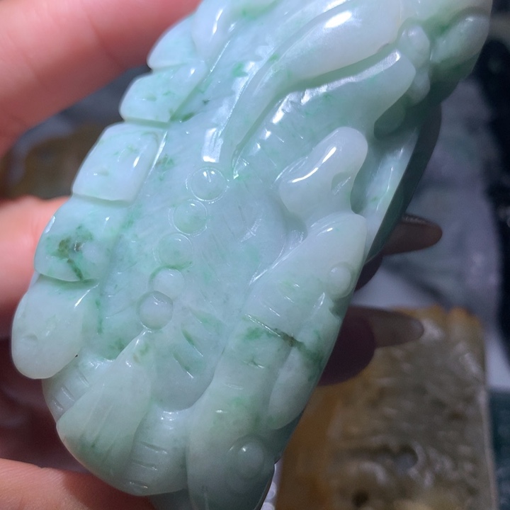 翡翠未镶嵌颈饰保真天然A货翡翠